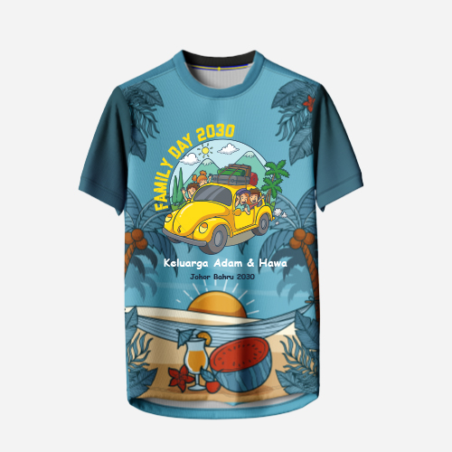 Katalog T-shirt Family Day Sublimation Printing